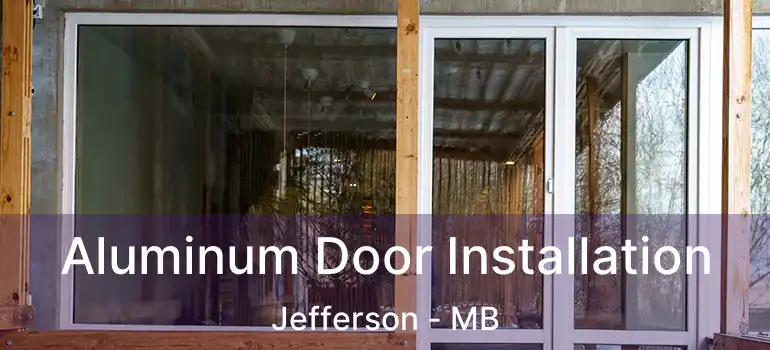 Aluminum Door Installation Jefferson - MB