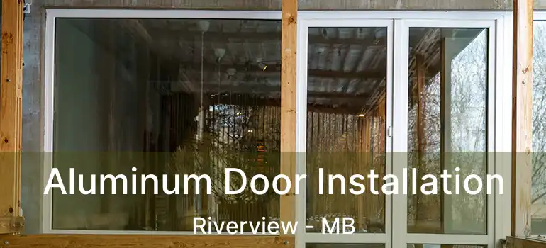 Aluminum Door Installation Riverview - MB