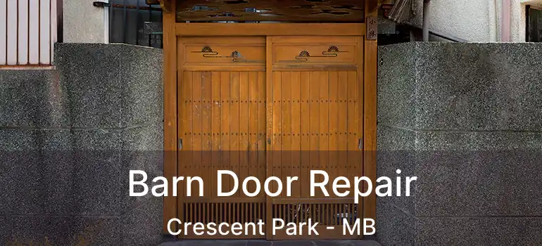  Barn Door Repair Crescent Park - MB