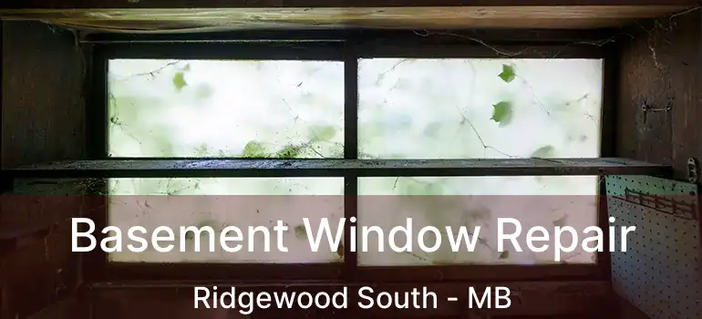  Basement Window Repair Ridgewood South - MB