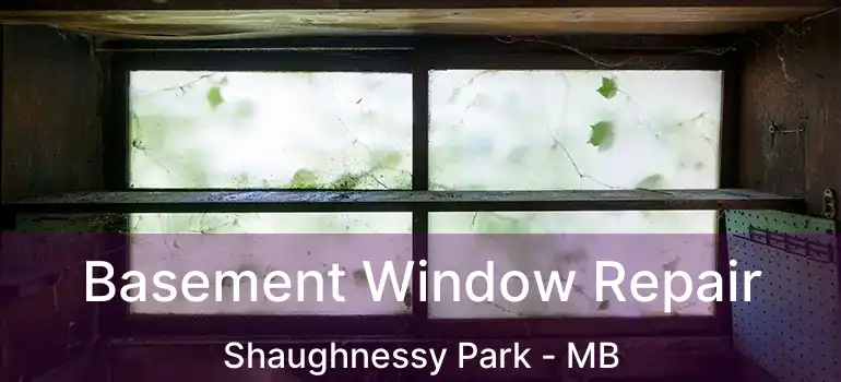 Basement Window Repair Shaughnessy Park - MB