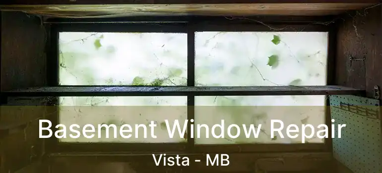 Basement Window Repair Vista - MB