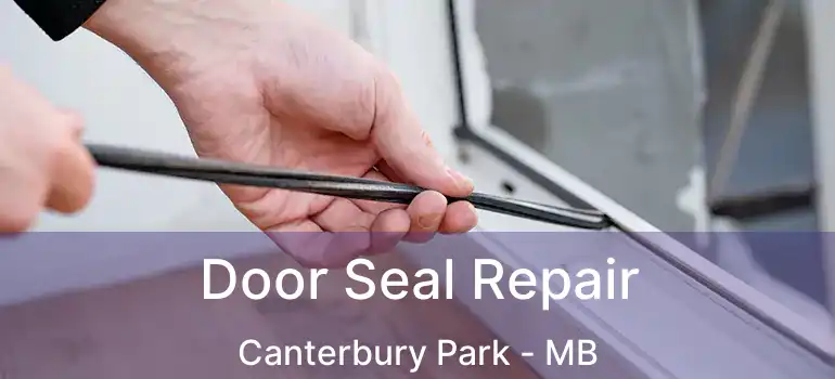  Door Seal Repair Canterbury Park - MB