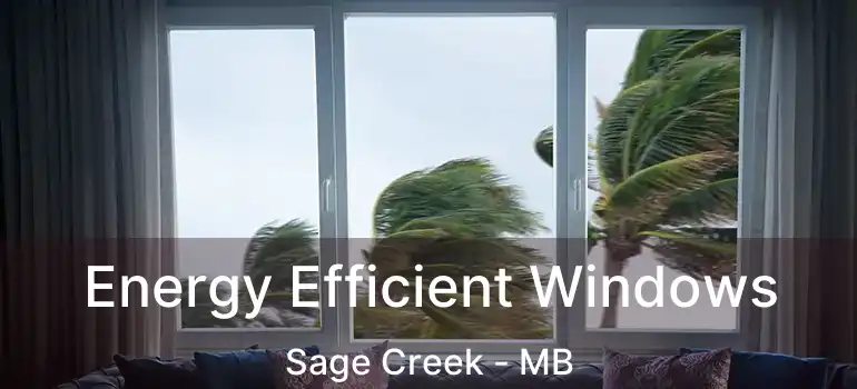 Energy Efficient Windows Sage Creek - MB