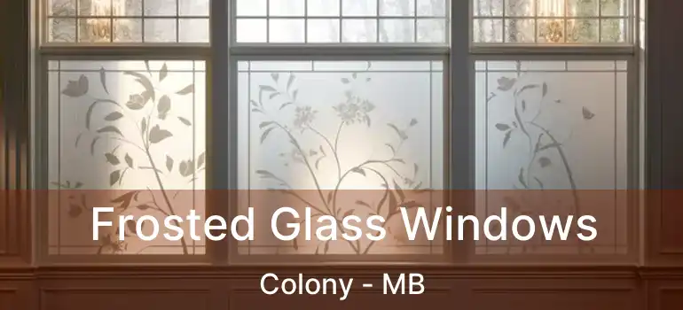  Frosted Glass Windows Colony - MB
