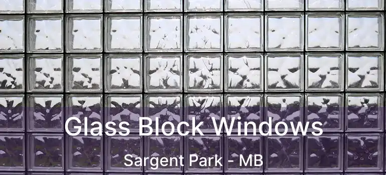Glass Block Windows Sargent Park - MB