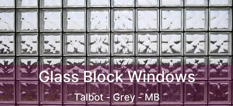 Glass Block Windows Talbot - Grey - MB