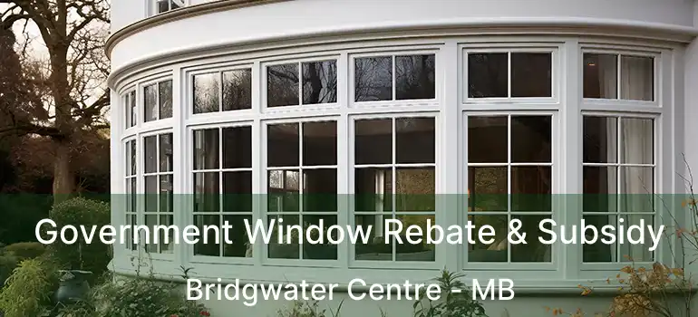 Government Window Rebate & Subsidy Bridgwater Centre - MB