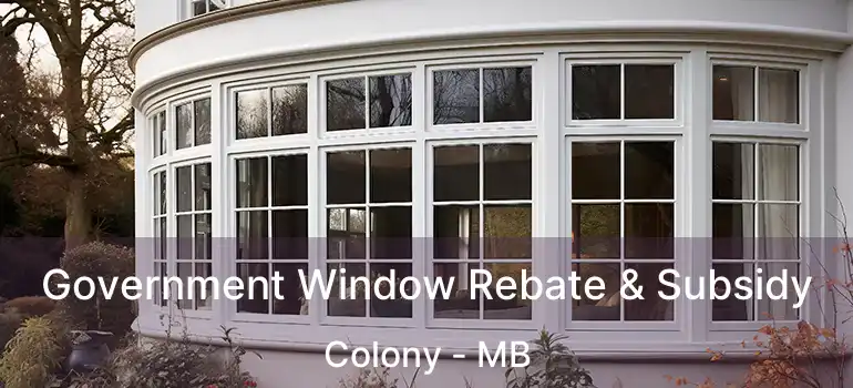 Government Window Rebate & Subsidy Colony - MB