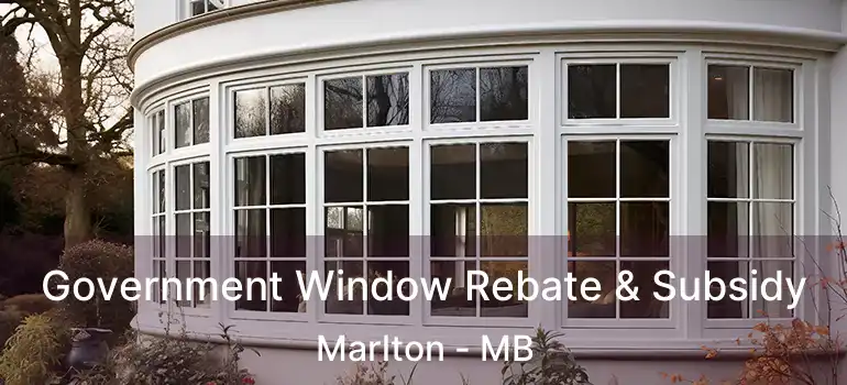 Government Window Rebate & Subsidy Marlton - MB