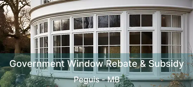 Government Window Rebate & Subsidy Peguis - MB