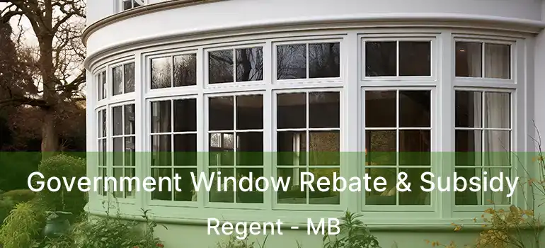 Government Window Rebate & Subsidy Regent - MB
