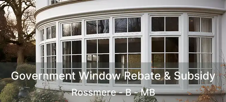 Government Window Rebate & Subsidy Rossmere - B - MB