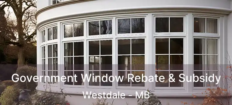 Government Window Rebate & Subsidy Westdale - MB