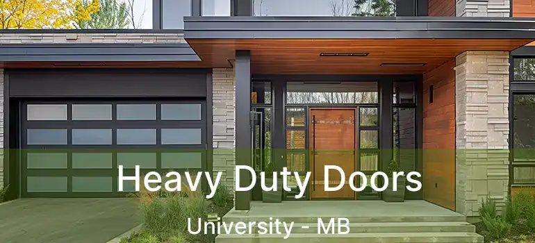 Heavy Duty Doors University - MB