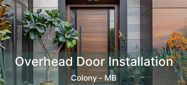  Overhead Door Installation Colony - MB