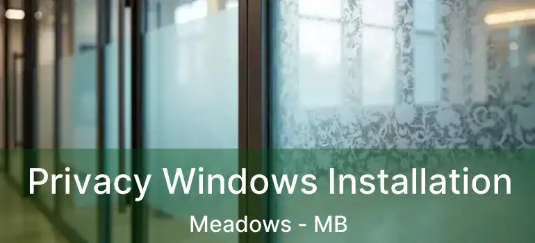 Privacy Windows Installation Meadows - MB