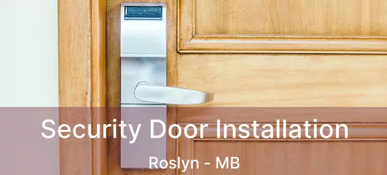 Security Door Installation Roslyn - MB