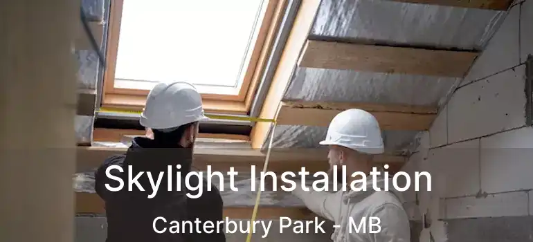 Skylight Installation Canterbury Park - MB