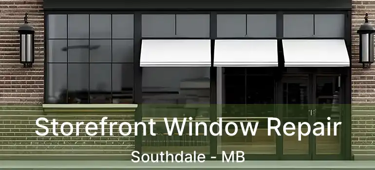 Storefront Window Repair Southdale - MB
