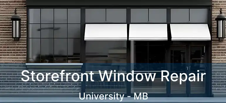 Storefront Window Repair University - MB