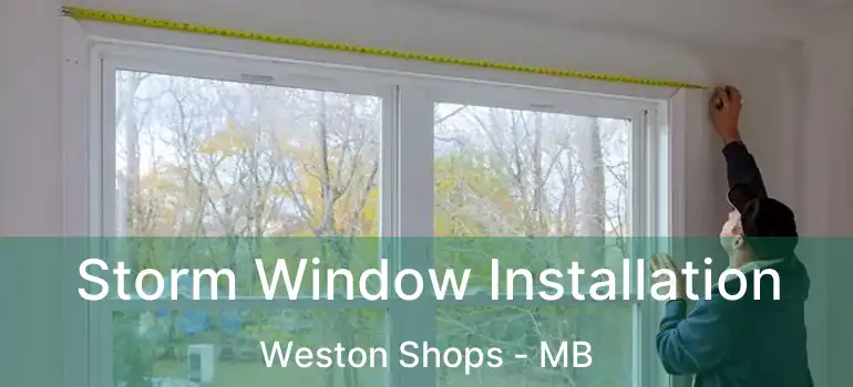  Storm Window Installation Weston Shops - MB