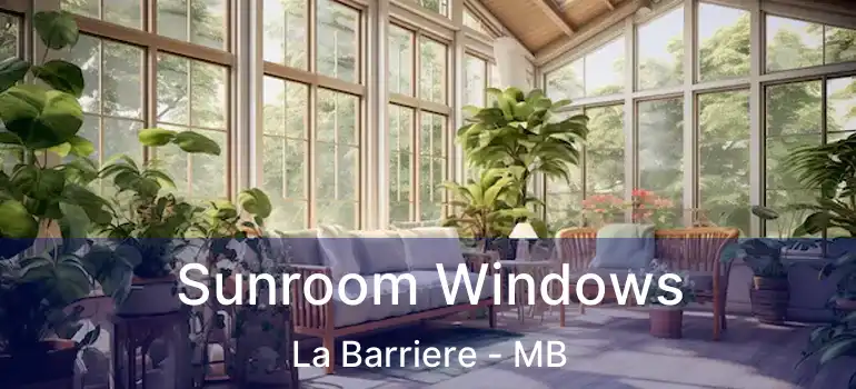 Sunroom Windows La Barriere - MB
