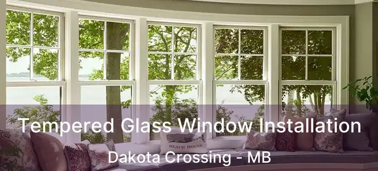 Tempered Glass Window Installation Dakota Crossing - MB