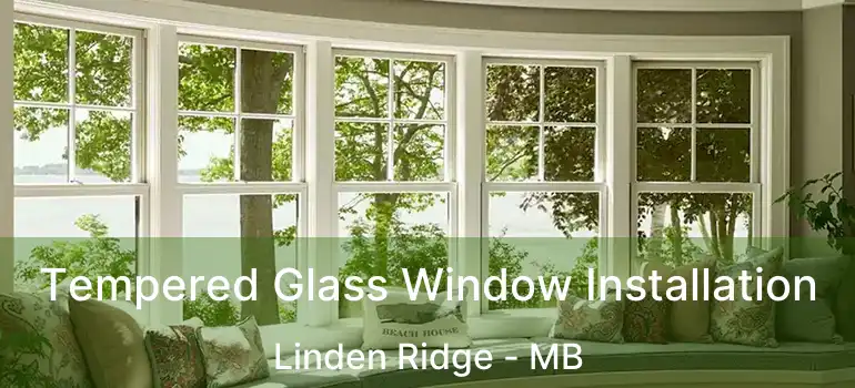 Tempered Glass Window Installation Linden Ridge - MB