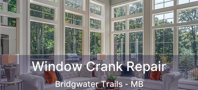  Window Crank Repair Bridgwater Trails - MB