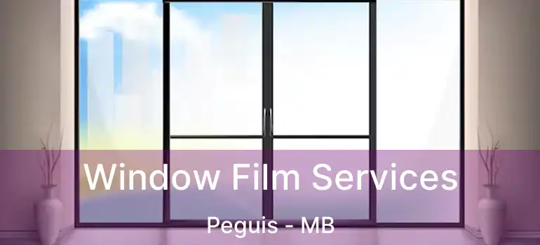 Window Film Services Peguis - MB