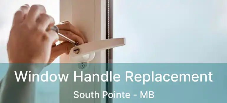 Window Handle Replacement South Pointe - MB