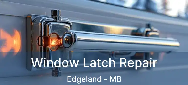  Window Latch Repair Edgeland - MB