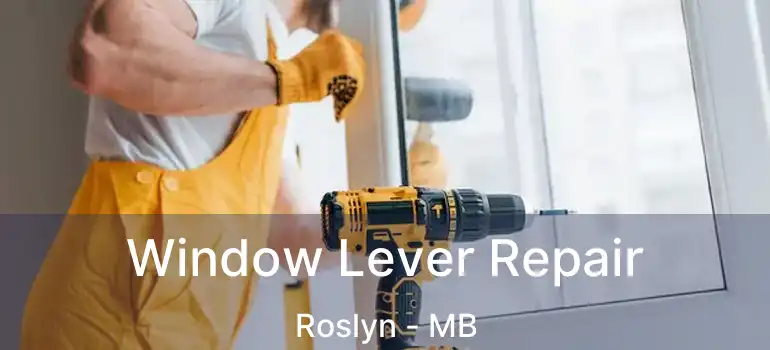 Window Lever Repair Roslyn - MB