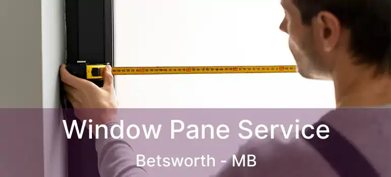  Window Pane Service Betsworth - MB