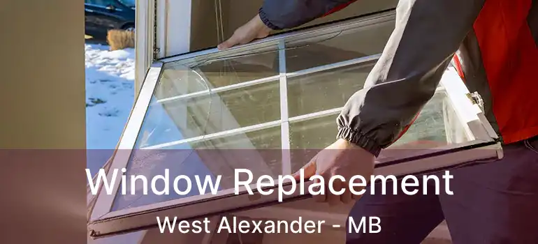 Window Replacement West Alexander - MB