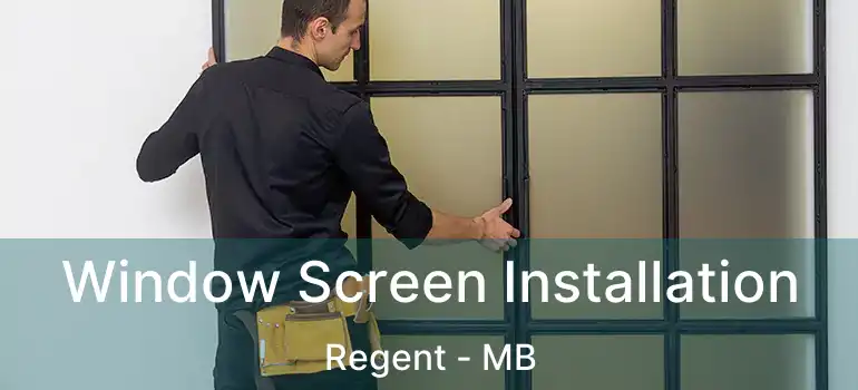 Window Screen Installation Regent - MB