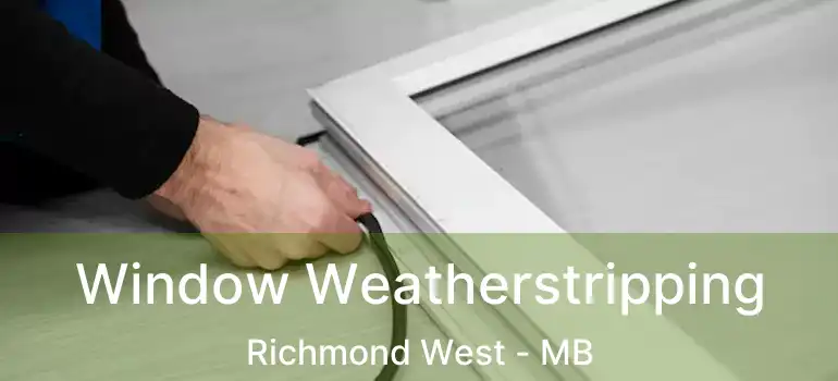  Window Weatherstripping Richmond West - MB